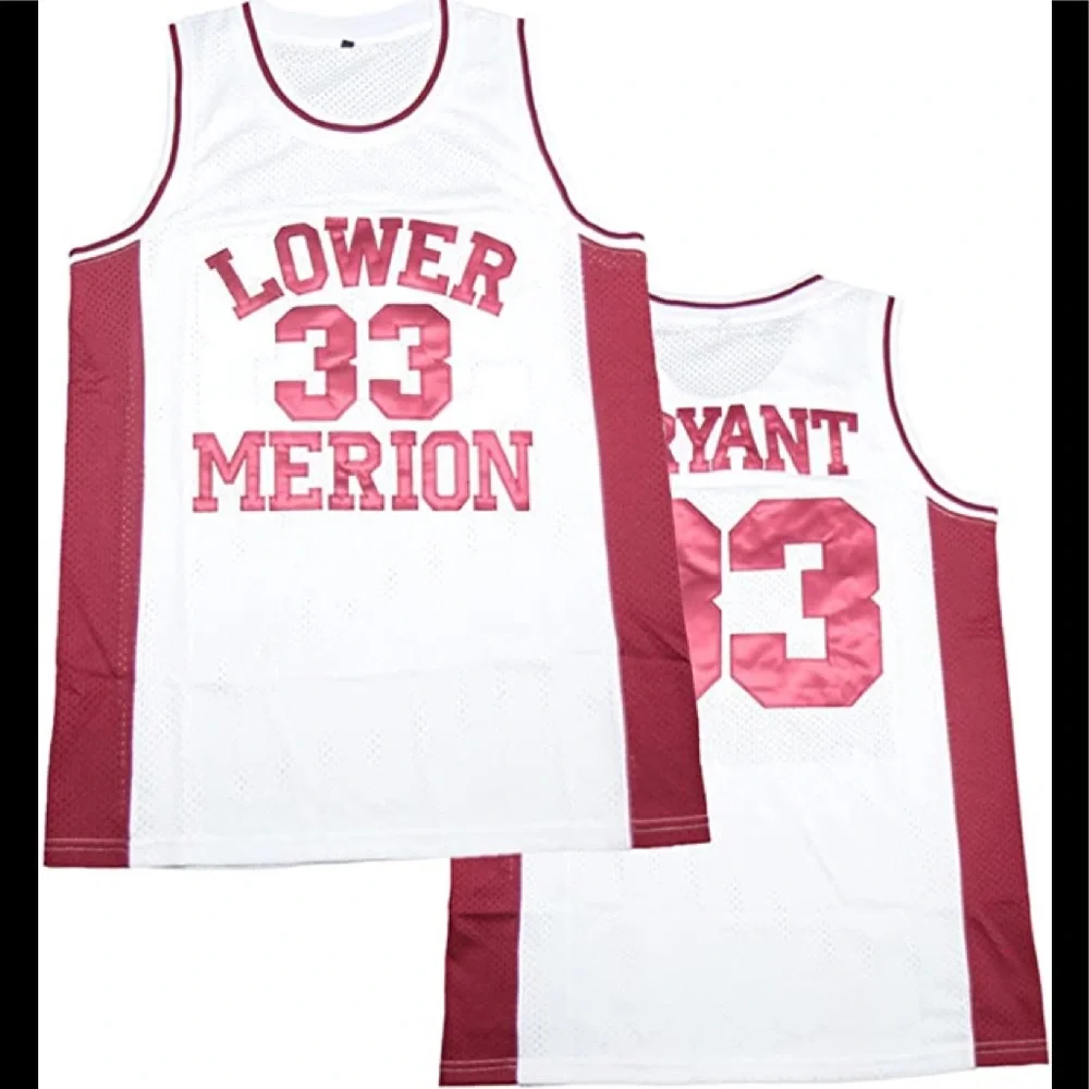 NEW Kobe Bryant Lower Merion High School Jersey Multiple Sizes Stitched - Picture 1 of 2